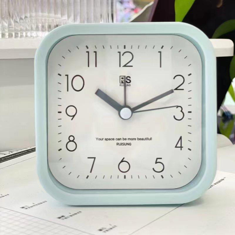 Square simple three-dimensional fashion home decoration alarm clock student digital creative alarm clock small alarm clock
