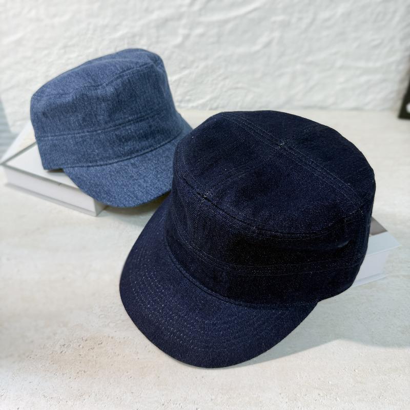 25 New Denim Equestrian Hats In Early Autumn, Simple Wind Shading, Breathable and Small Face, Big Head Circumference Hat
