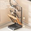 Multifunctional Kitchen Pot Lid Storage Rack with Removable Drip Tray Durable Kitchen Pot Lid Holder
