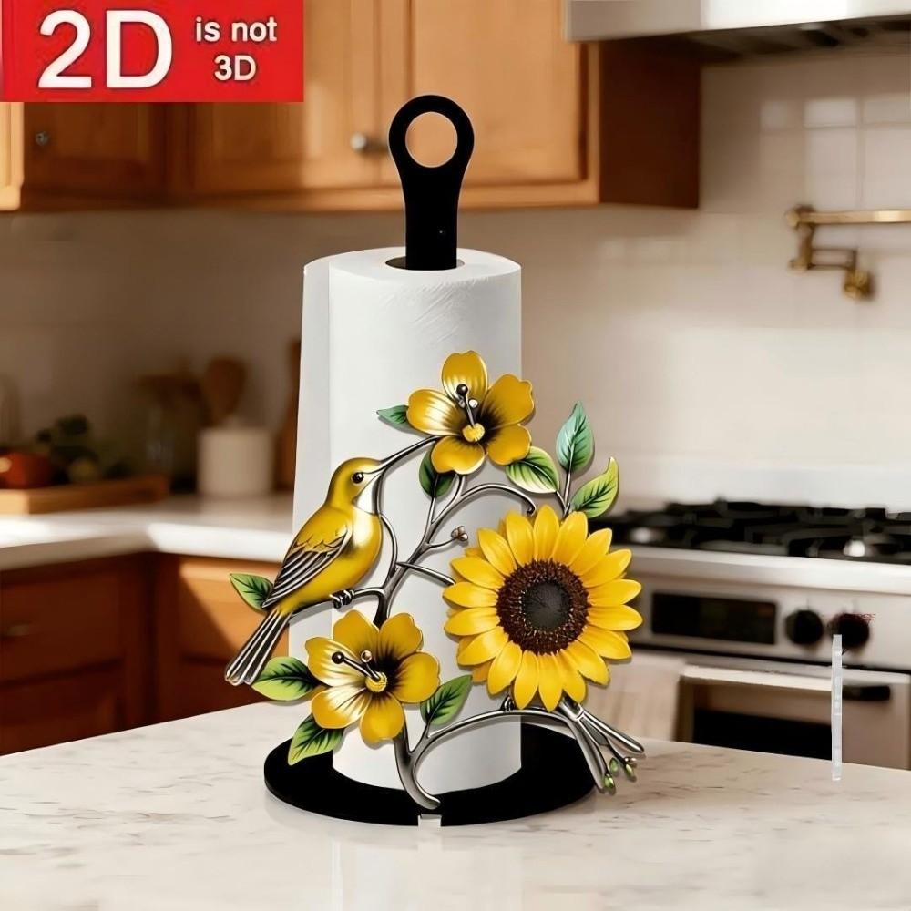 Halloween Witch Kitchen Tissue Rack Freestanding Vertical Napkins Rack Tissue Stand Living Room
