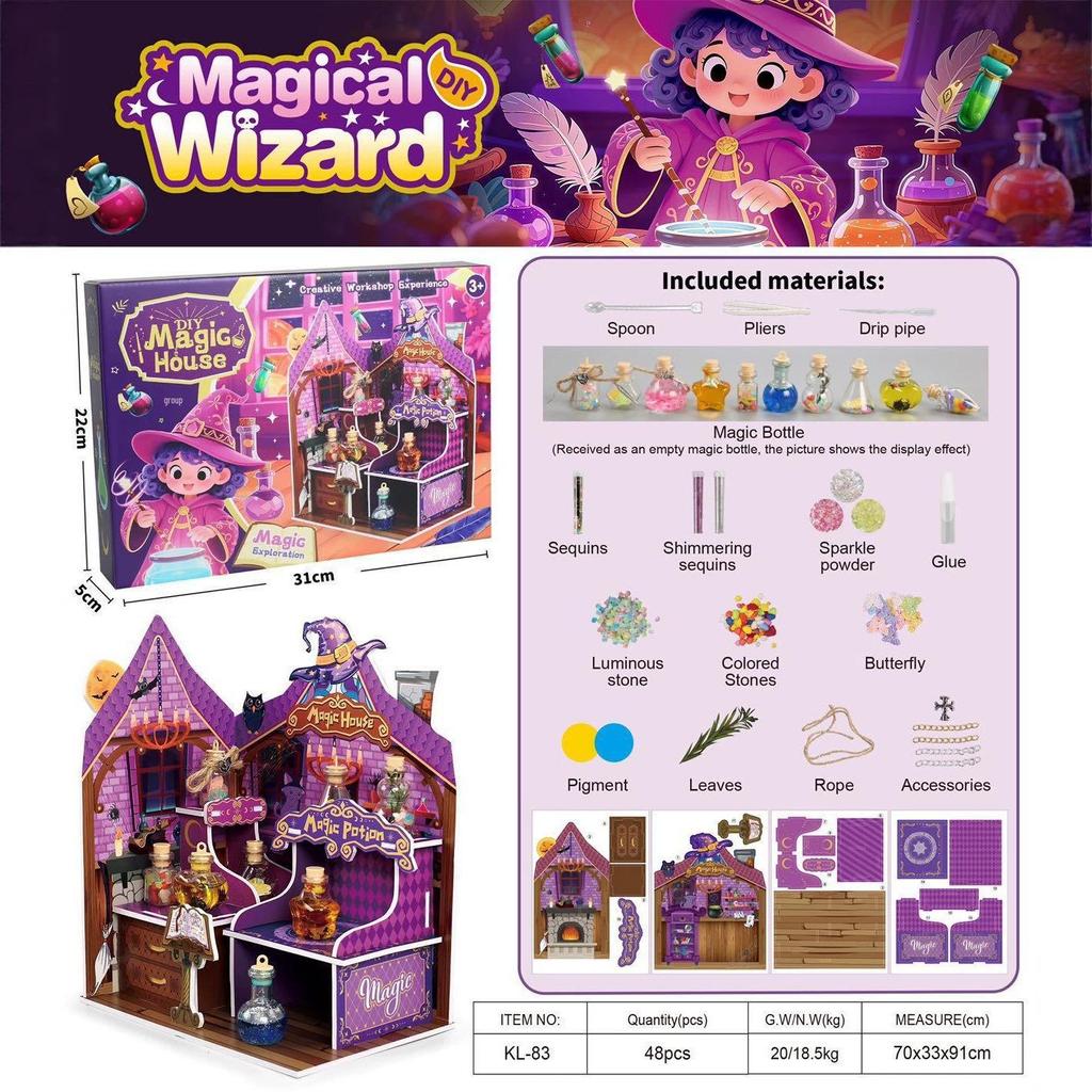 Children's DIY Wizard Potion Toy Set - Halloween Fantasy Gift