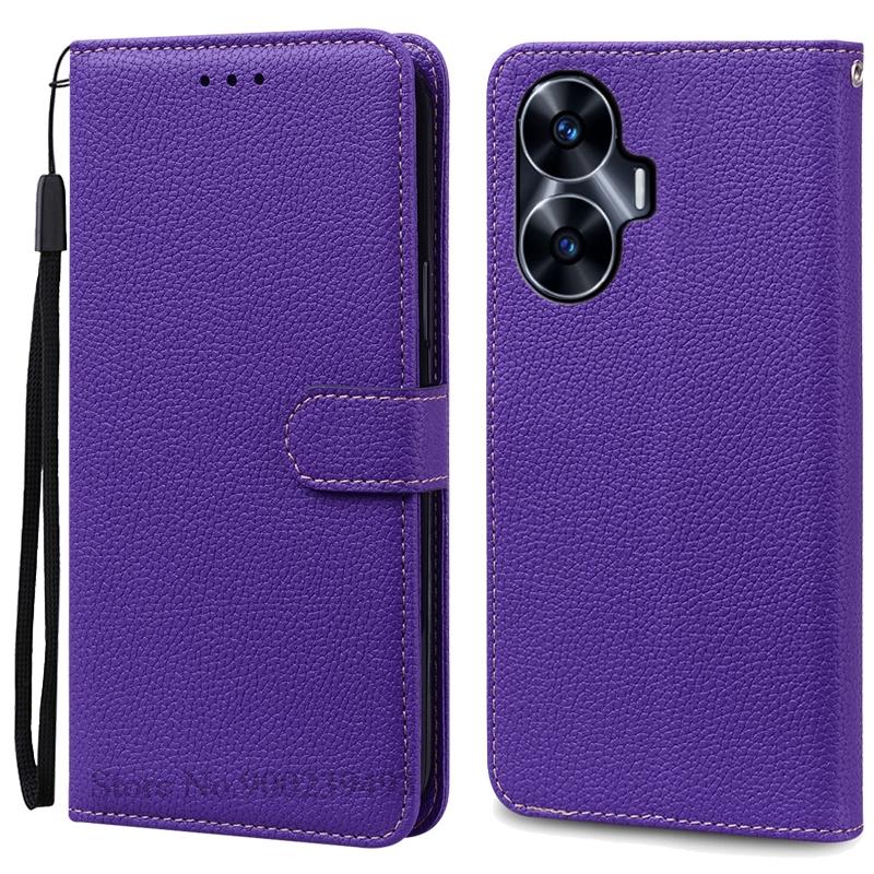 For Realme C55 Case Leather Flip Wallet Cover For Realme C55 Case Book Protective Cover Coque Fundas Shell