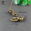 Antique Bronze Lotus Carp Desktop Decorations Incense Burner Vintage Copper Zen Tea Table Ornament Home Decor Crafts Accessories