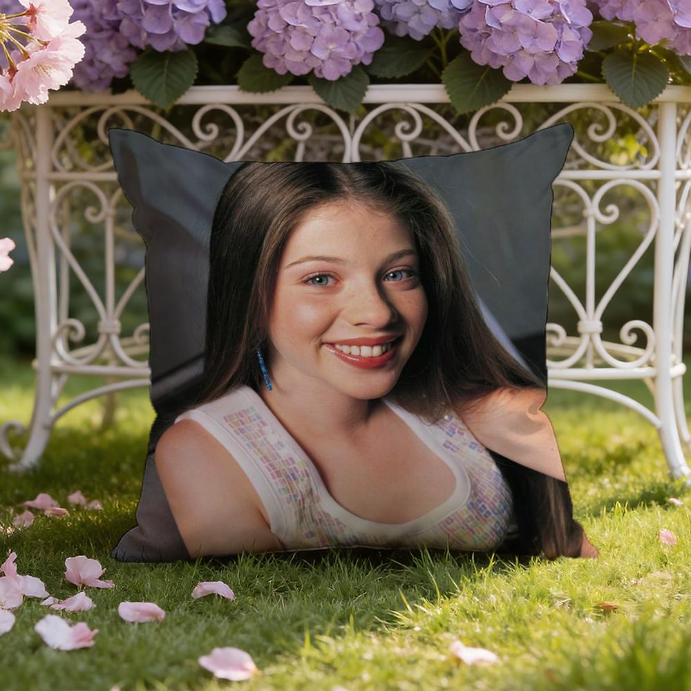 

M-Michelle T-Trachtenberg Cushion Cover Home & Car Dual-Scene Pillow Cover: Reversible for Premium Comfort 50cmx50cm