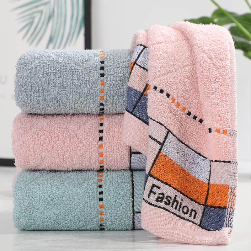 Embroidery Soft Absorbent Face Towel: Thickened Pure Cotton with Polyester Blend