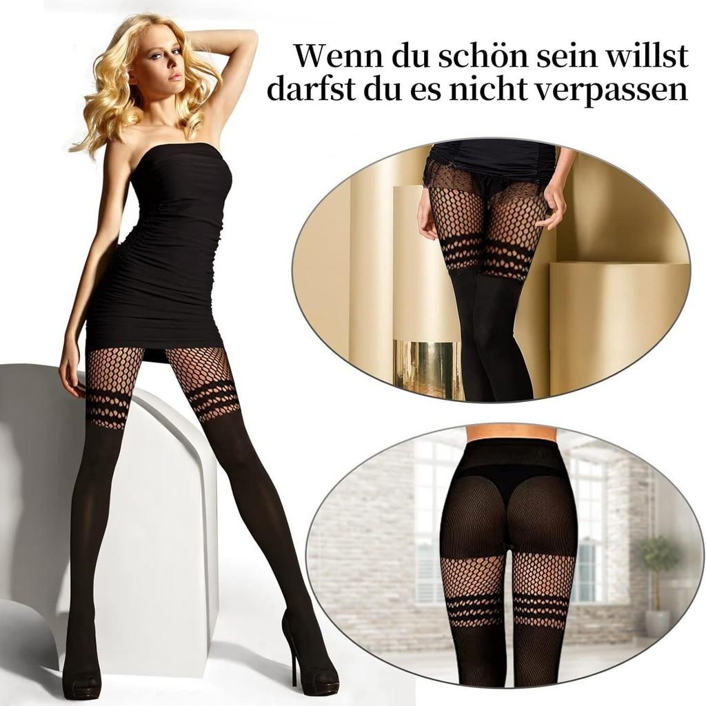 Nylon Mesh Stockings For Women With Hollow Pattern Summer Thigh Highs
