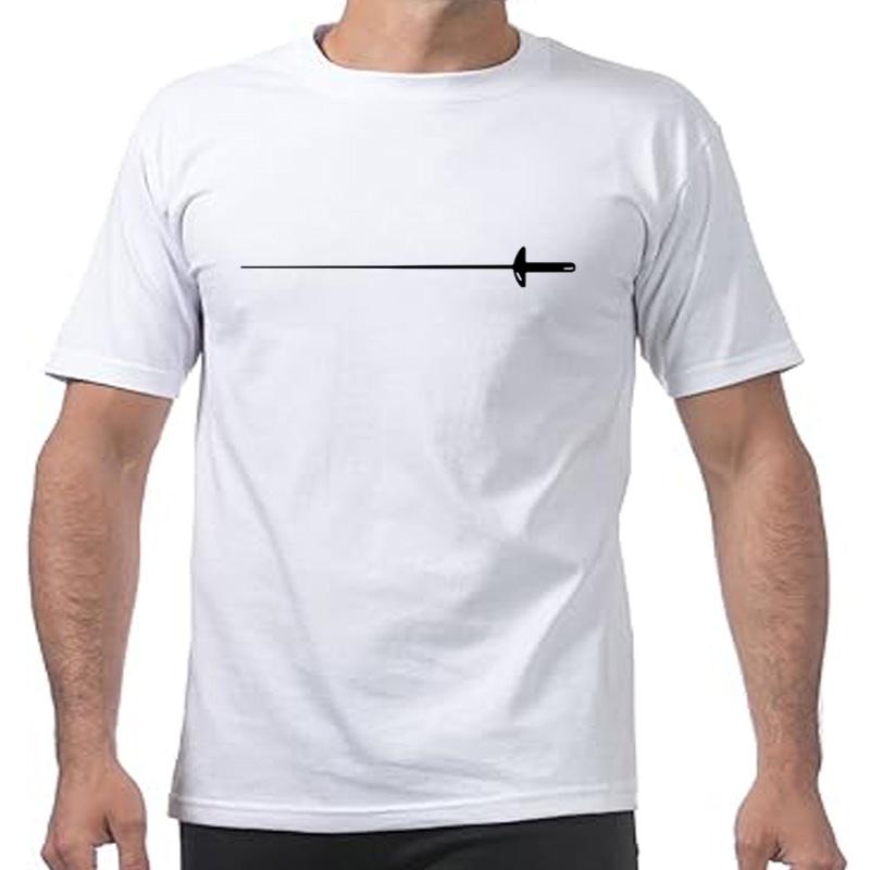 Funny Fencing Sword Graphic Tshirts Unisex Unisexs Fashion Casual Tshirt 100 Cotton Loose Oversized Fencer T Shirt