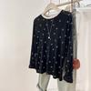Women's Simple Fashion Casual Style Printed Long-sleeved Bottoming Shirt Thin Versatile T-shirt