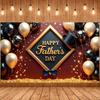 Frohen Vatertag Banner Krone Dekoration Vater Feier Kulisse Daddy Feier Kulisse Schnurrbart Design Für Vatertag