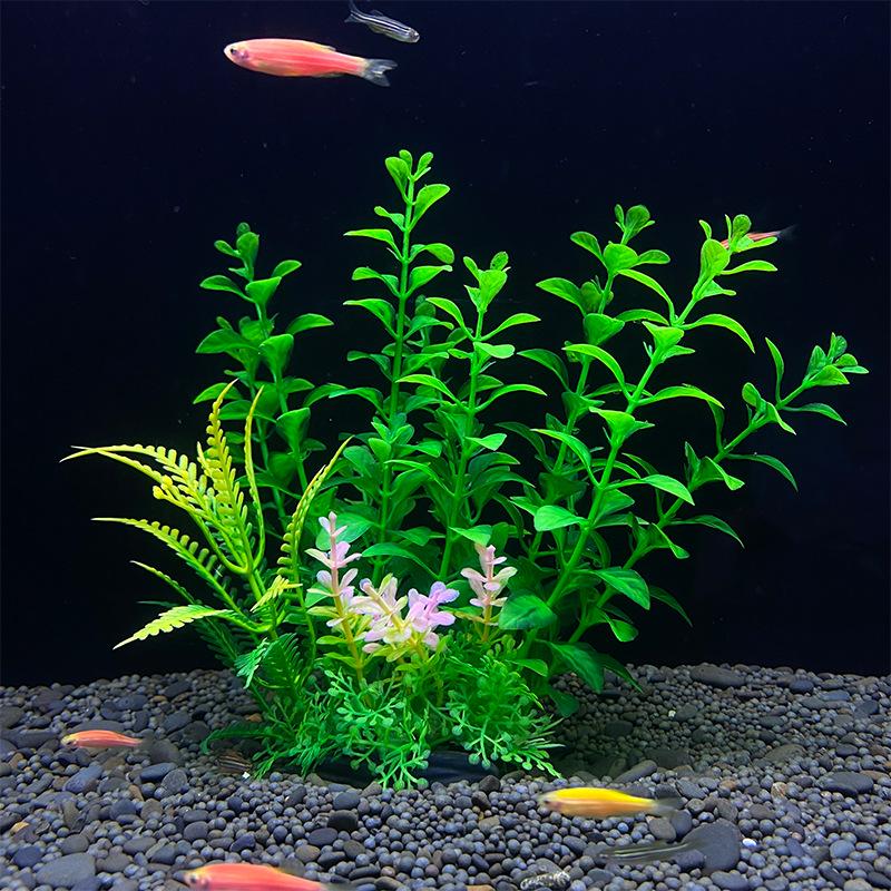 Fish Tank Decorations: Artificial Aquarium Plants and Plastic Water Grass