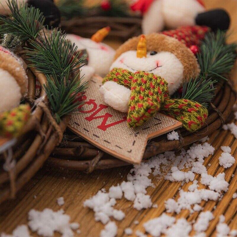Weihnachtsrebenkranz, Girlande, Weihnachtsmann, Schneemann, Bär, Elch, hängende Ornamente für Weihnachtsbaum, Tür, Wanddekoration