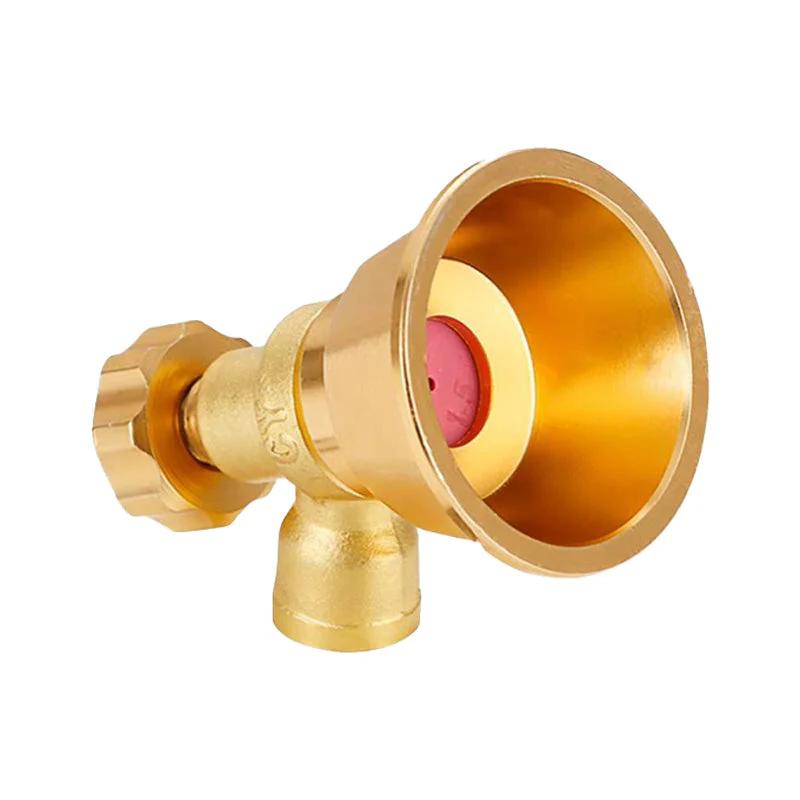 14MM Adjustable Brass Nozzle Spray for Agricultural Atomization Air Vortex High Pressure Nozzle Windproof Sprayer Gardening Tool