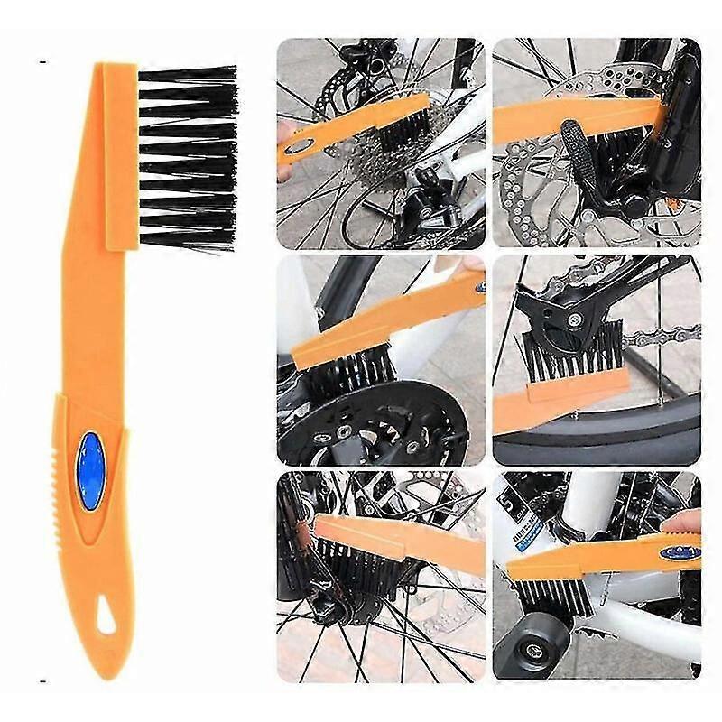 Bike Cleaning Tool Set 6 Pieces Bike Cleaning Brush Kit for Bike Chain/Tire/Sprocket Cycling Corner Spot Dirt Clean - Suitable for Mtb Road Bike City
