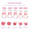 100Pcs Disposable Plastic Large Makeup Pigment Rings Tattoo Glue Holder For Nail Art Eyelash Extension