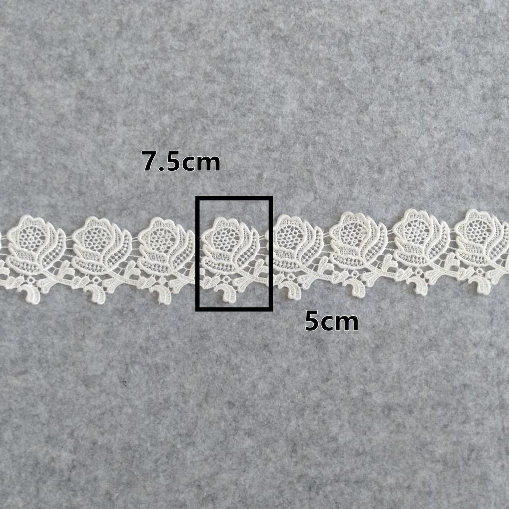 Diy Small Flower Lace Barcode Accessories Hollow Lace Clothes Decoration Fabric Water-Soluble Fringe Embroidery Accessories