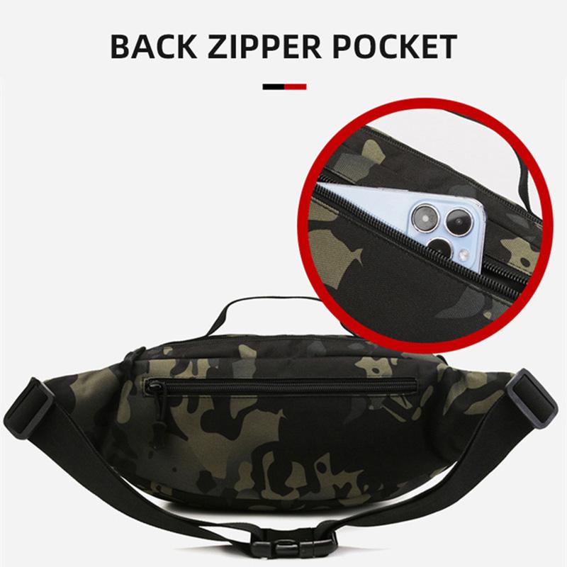 Fanny Pack Men Tactitcal Bag Camping Waist Chest Molle Bags Belt Camping Outdoor Hunting Hiking Backpack Travel Sling