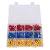 320pcs Fork Spade Wire Connectors Insulated U Type Wire Terminals Kit with Plastic Box