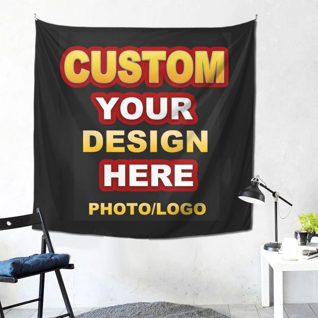 Customizable Wall Tapestry: Personalize Your Space With Your Own Design, Photo, Or Logo – Perfect For Adding A Unique