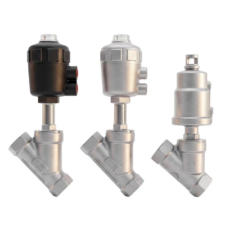DN8 11 11 11 11 11 11 11 High Temperature And Corrosion Resistant Steam Pneumatic Valve Y Type Internal Thread Angle Seat Valve