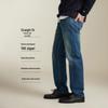 Jack & Jones Men's Strong Elastic Straight Leg Washed Denim Jeans