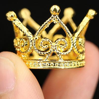 Mini Corona de Princesa Topper Adornos para el Cabello para Niños para Boda Fiesta de Cumpleaños Herramientas de Decoración de Pasteles