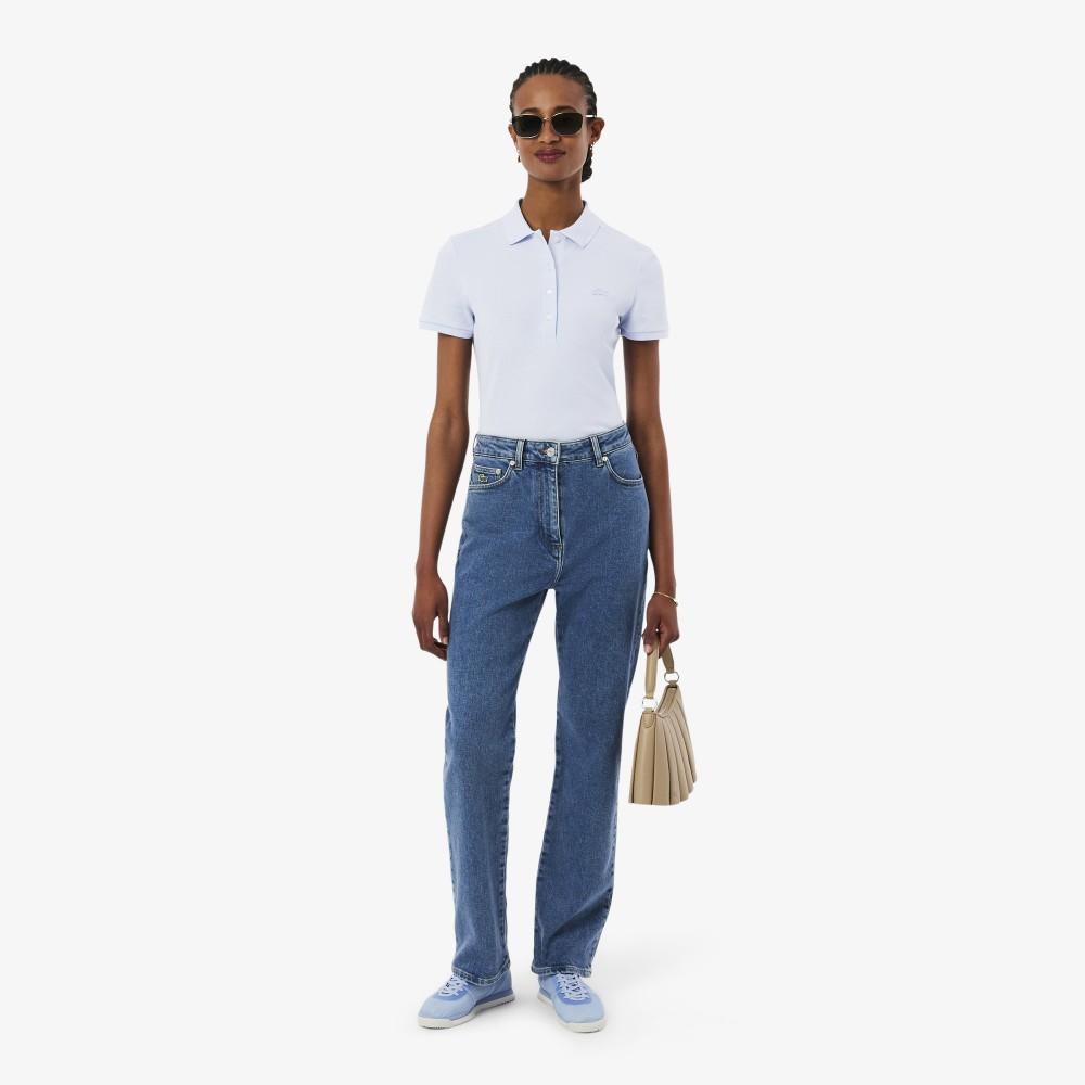 Lacoste Women's Slim Fit Mini Piqué Polo Shirt PF5462-56GJ2G