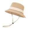 Adjustable Chin Strap Dinosaur Sun Hat Wide Brim Panama Hat Toddler Kids Bucket Hat  Spring