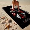 Umbrella Symbol Beach Towel, Super Soft Microfiber, Gift for Her/Him, Birthday, for Pool, Beach, Travel, Home Decor Fan gifts