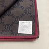 Used CELINE Handkerchief 58cm Scarf Macadam All-over Pattern Silk Blend