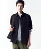 INSILENCE Washed Cotton Cpo Shirt Washed Black