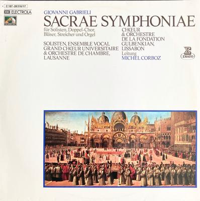 LP Record GIOVANNI GABRIELI  MICHEL CORBOZ   Sacrae Symphoniae 1C18728316 EMI Electrola 1972 Germany Classical Used
