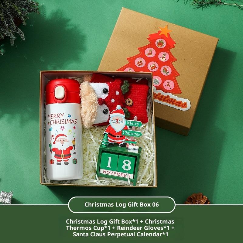Thermos Cup Christmas Gift Box Set Scarf & Socks for Practical Holiday Corporate Gifts Party Favors Festive Gift Package