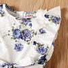 Floral Ruffle Sleeveless Baby Girl Romper Jumpsuit
