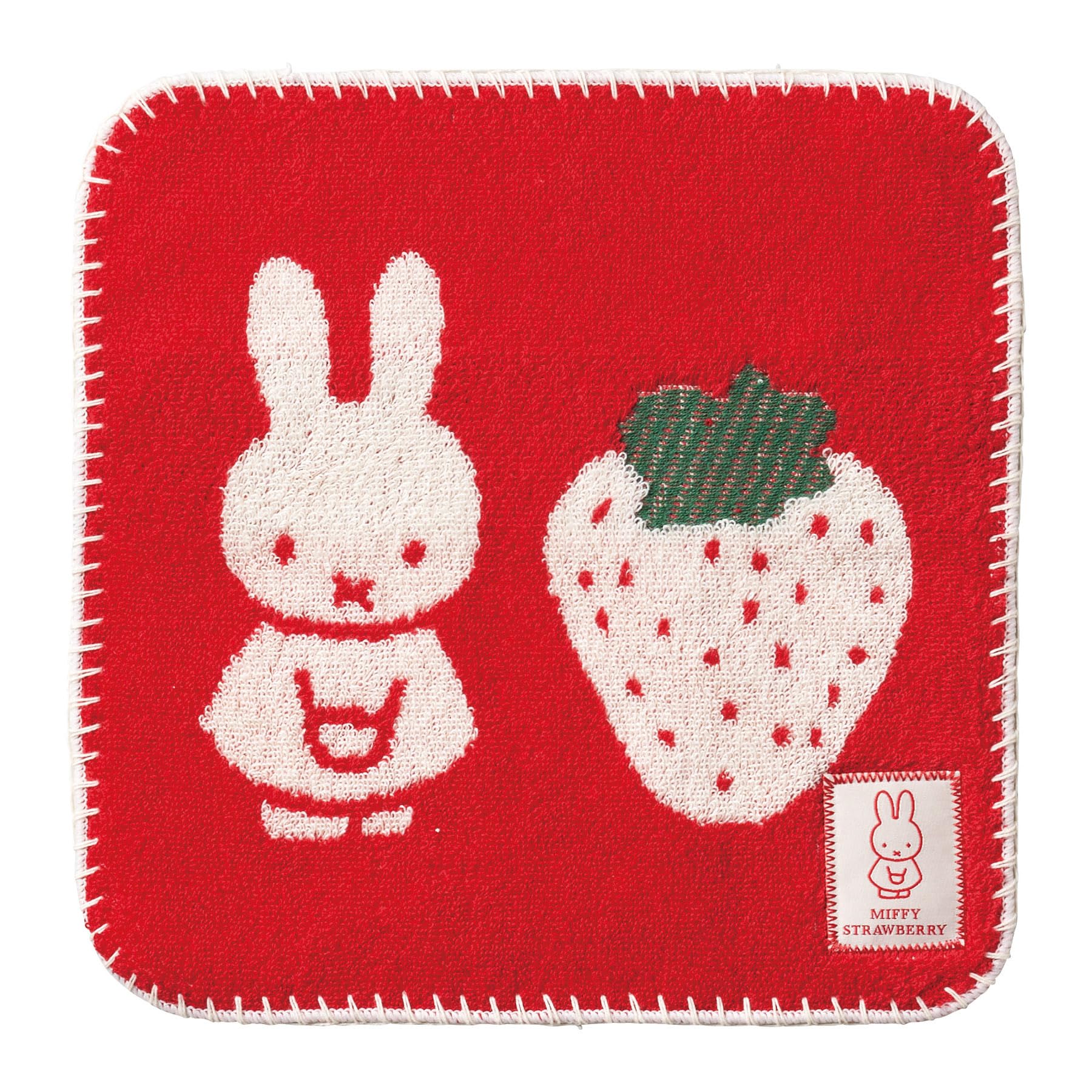 Marushin Mini Towel Miffy Strawberry Design 25 x 25 cm Item 5805027100 - - - No.