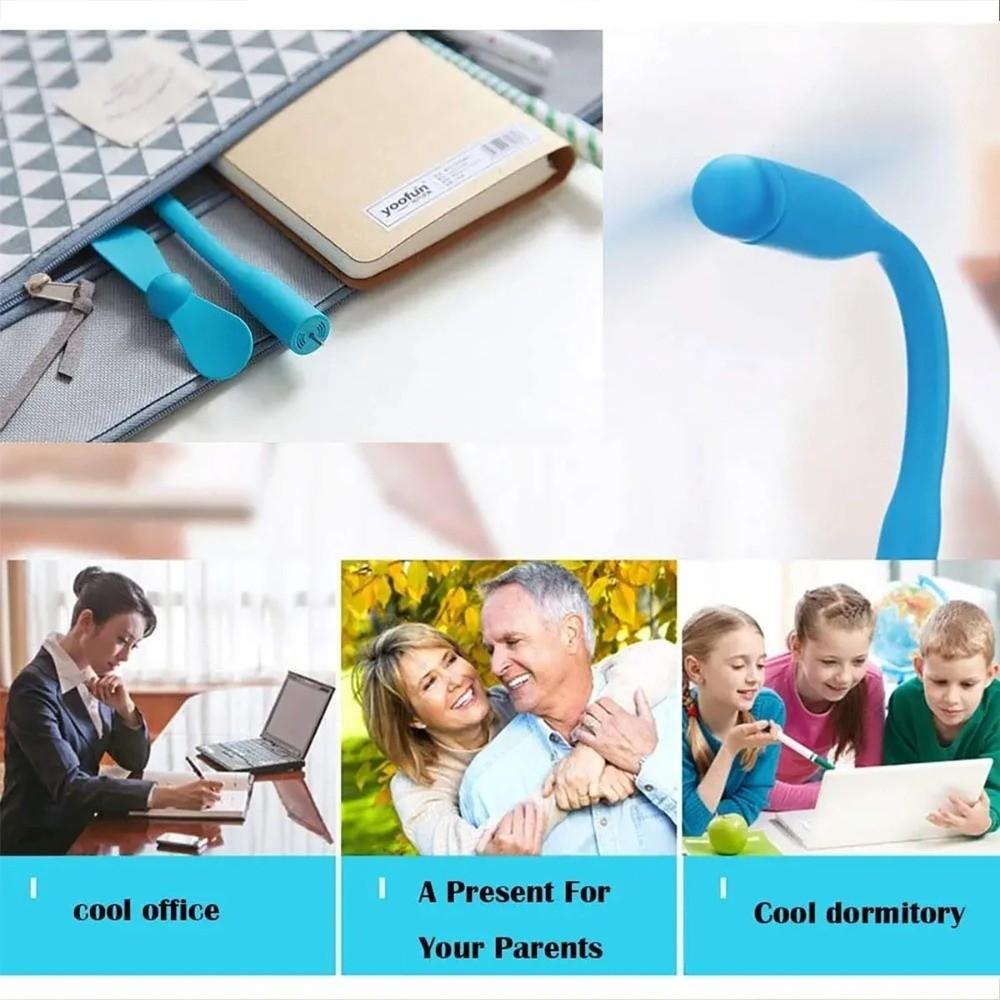 Bendable USB Cooling Fan Portable Hand Fan Durable Mini USB Fan  for Laptop Cooling