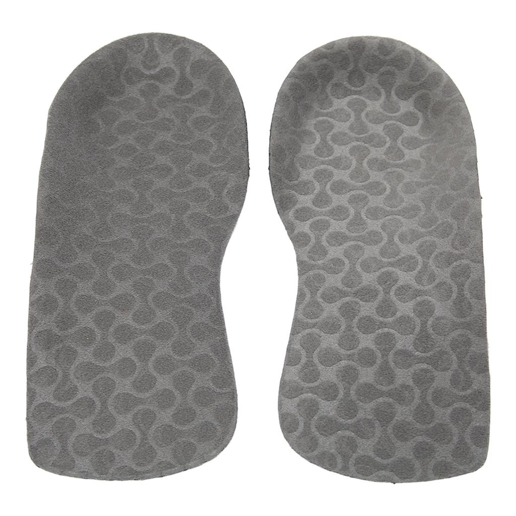 PU Feet Insoles Comfortable Shock Absorbing Arch Supports Inserts for Running Sports Gray