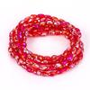 10 Colors 6x8mm Faceted Glass Beads Loose Craft Spacer Beads for DIY Jewelry Bracelet Necklace Earring Keychain Making Crafts
