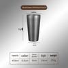 Gold Retro Double-Walled Insulated 304 Stainless Steel Water Cup with Diamond Texture 