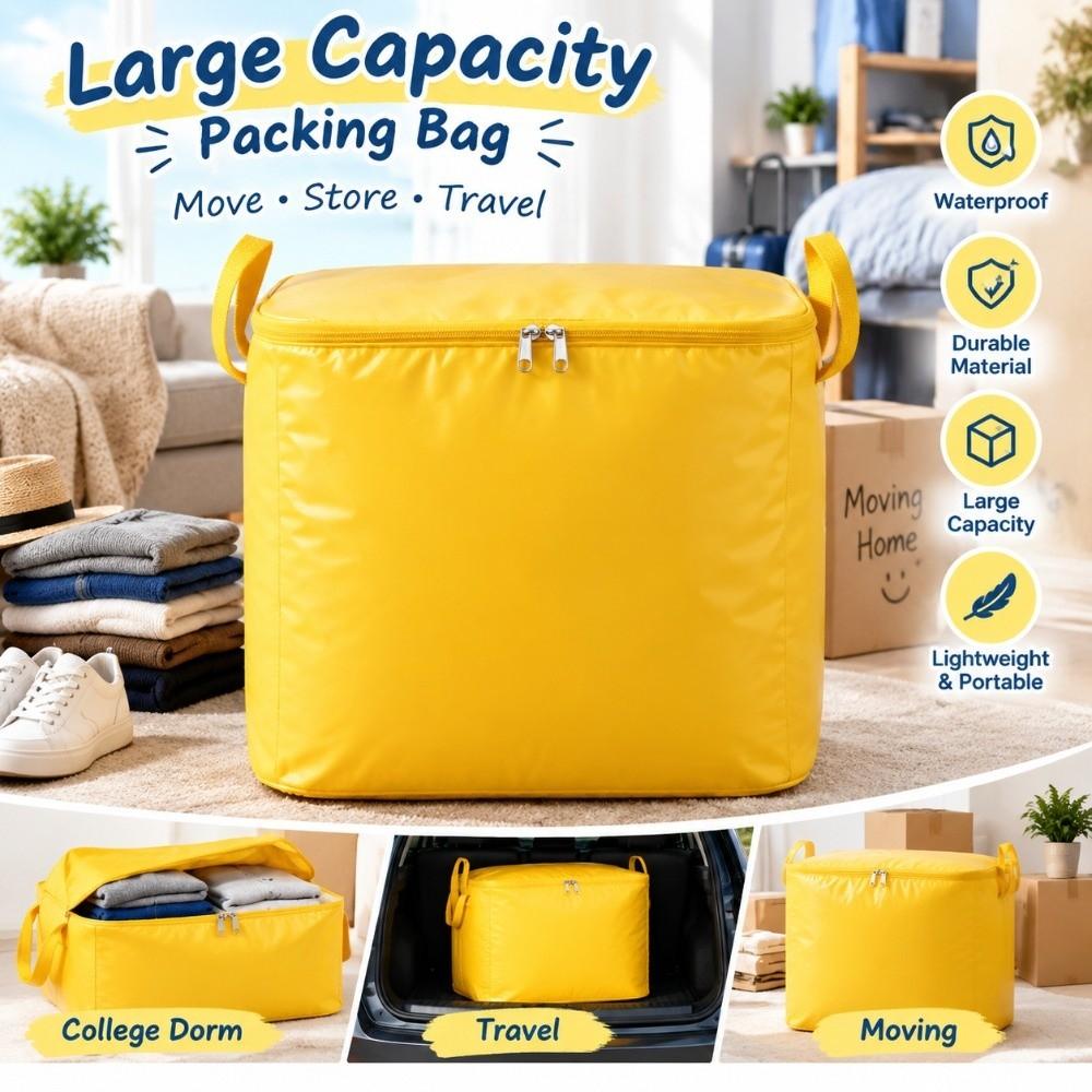 Waterproof Moving Packing Bag Extra Large Clothes Organizer Quilt Storage Bag Dormitory Storage