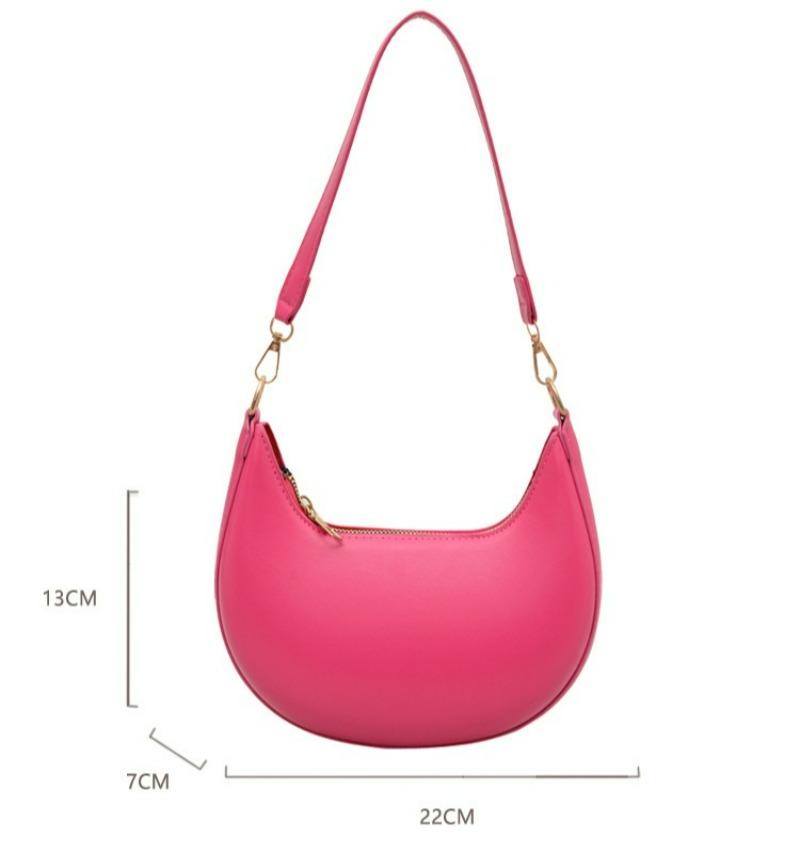 2025 New Women Luxury Shoulder Bags Large Capacity Pu Leather Half Moon Hobo Bags Travel Commuter Handbags