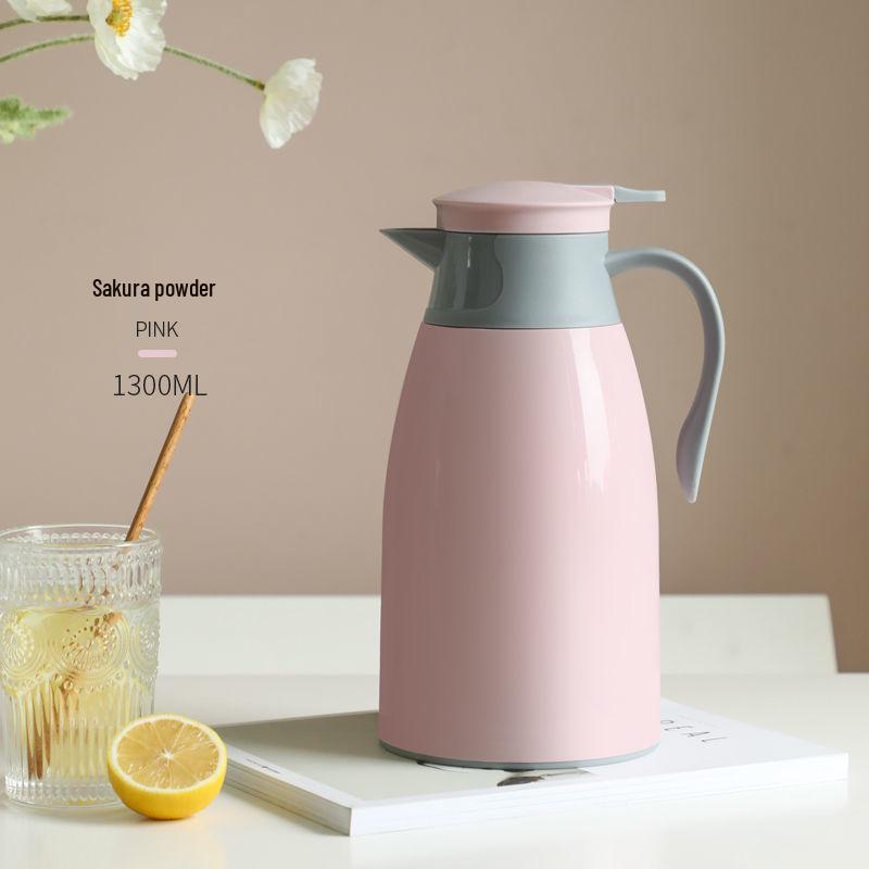 Large Capacity Cat Thermos with Glass Liner - Insulated Kettle for Home and Dorm Use