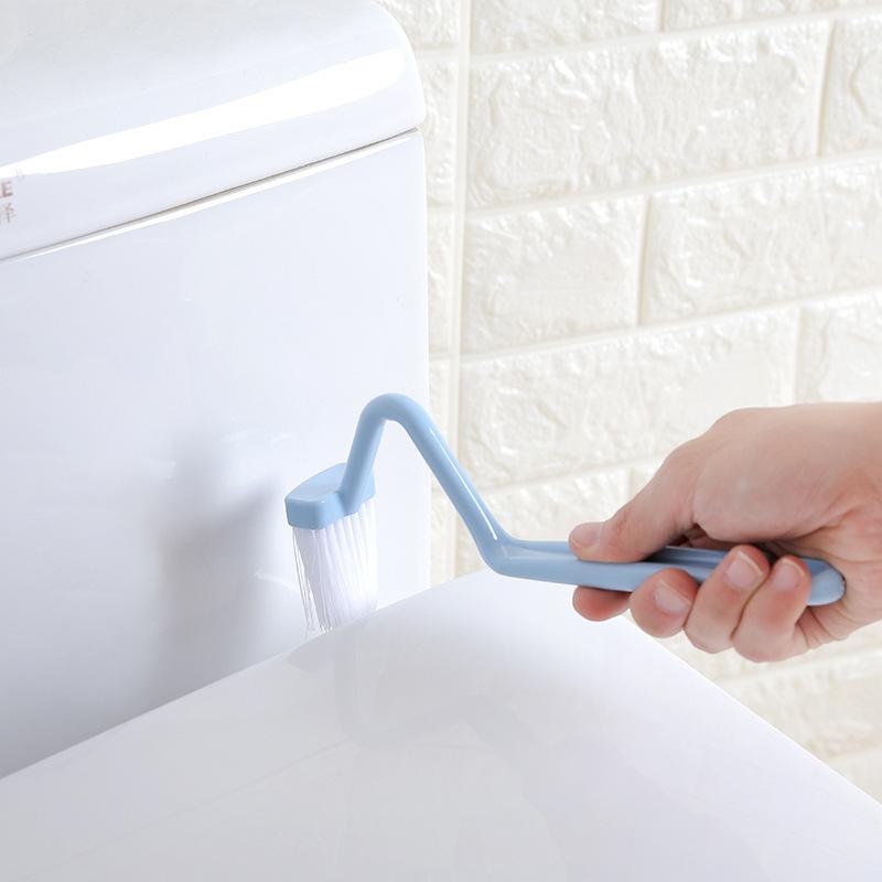 Plastic S-shaped Toilet Brush One Size