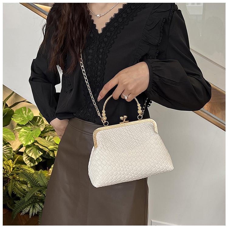 Solid Shaped Shell Color Single Shoulder Crossbody Bag Handbag Women Fashion