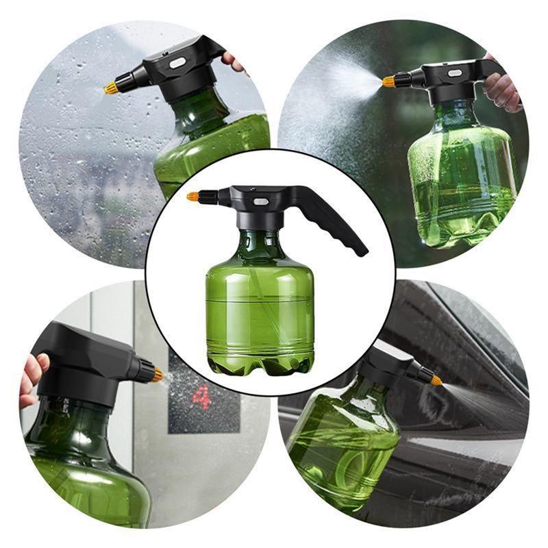AEE4-Electric Watering Bottle Electric Mist Pot Garden Mist Plant Watering Device Adjustable Mist