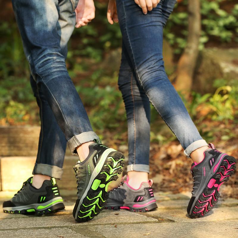 Outdoor hiking shoes, men's and women's couples, hiking trail shoes, wear-resistant, non-slip, lightweight, men's casual shoes, women's shoes