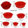 Silicone Baking Pan - High Heat Resistant, Easy to Clean, Round Mold for Air Fryers