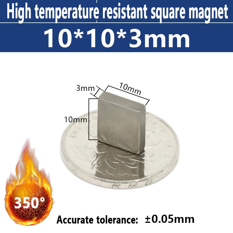 10PCS 10X10X3mm High Temperature Office Use Refrigerator magnet Magnetic hook DIY
