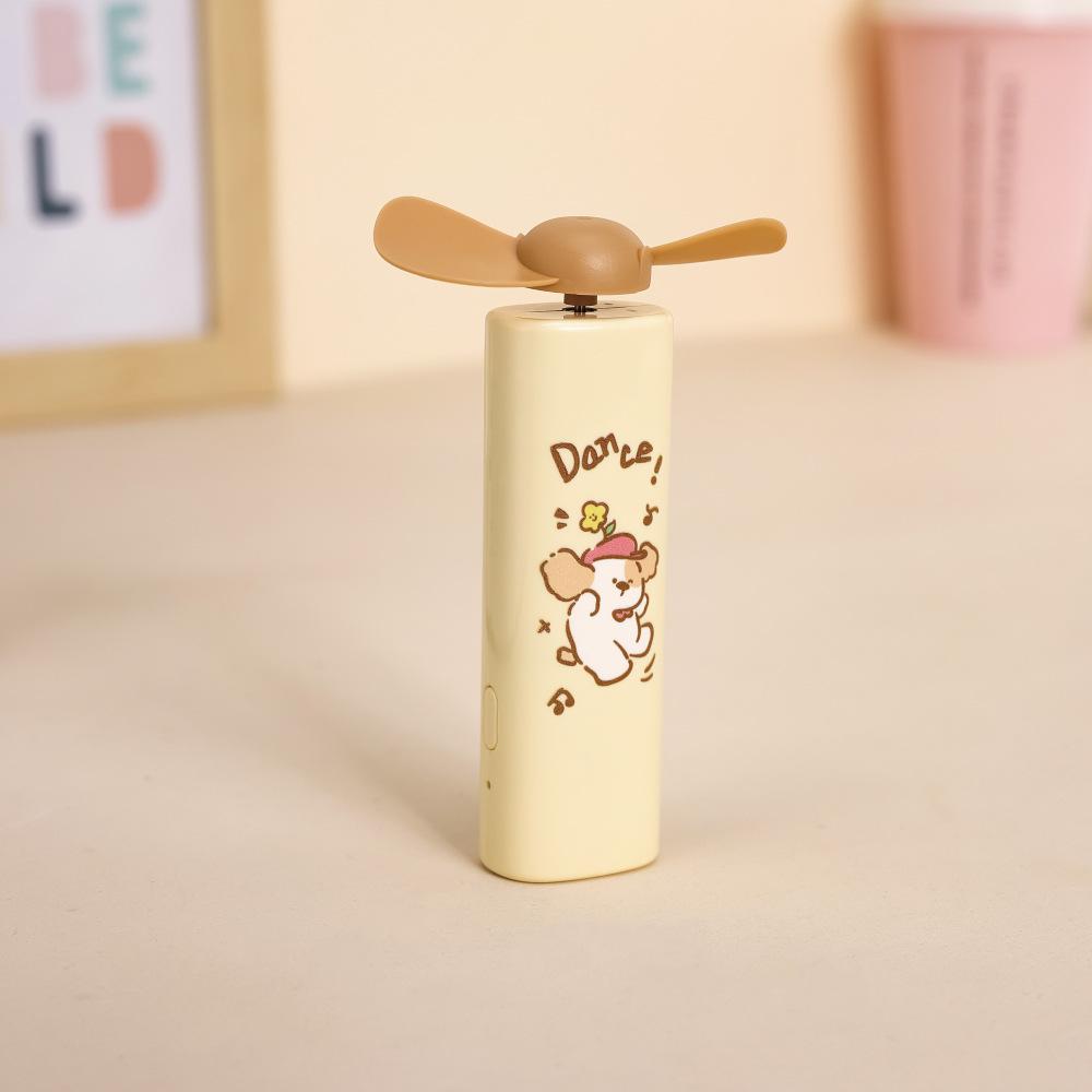 Summer USB Rechargeable Portable Panda Mini Fan - Silent Cartoon Design for Kids Factory/Wholesale/Export/Cross-Border