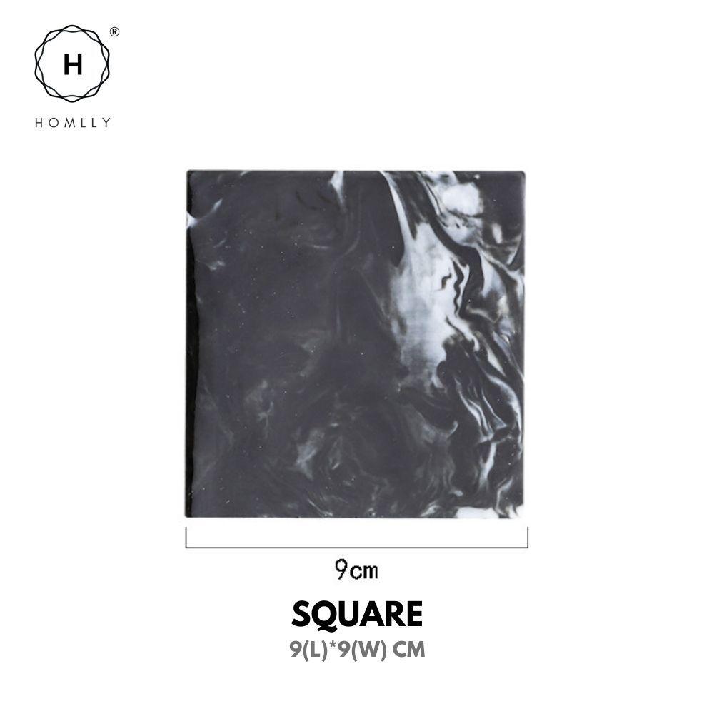 

Homlly Tii Gold Marble Coasters (X4PCS) Square X4