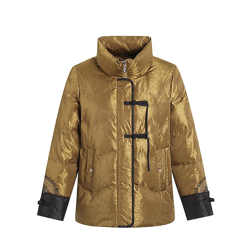 Mid-Aged & Elderly Women's Thick Winter Down Jacket, Short Style - Perfect for Mothers, Grandmothers & Wives (Ages 60-70).